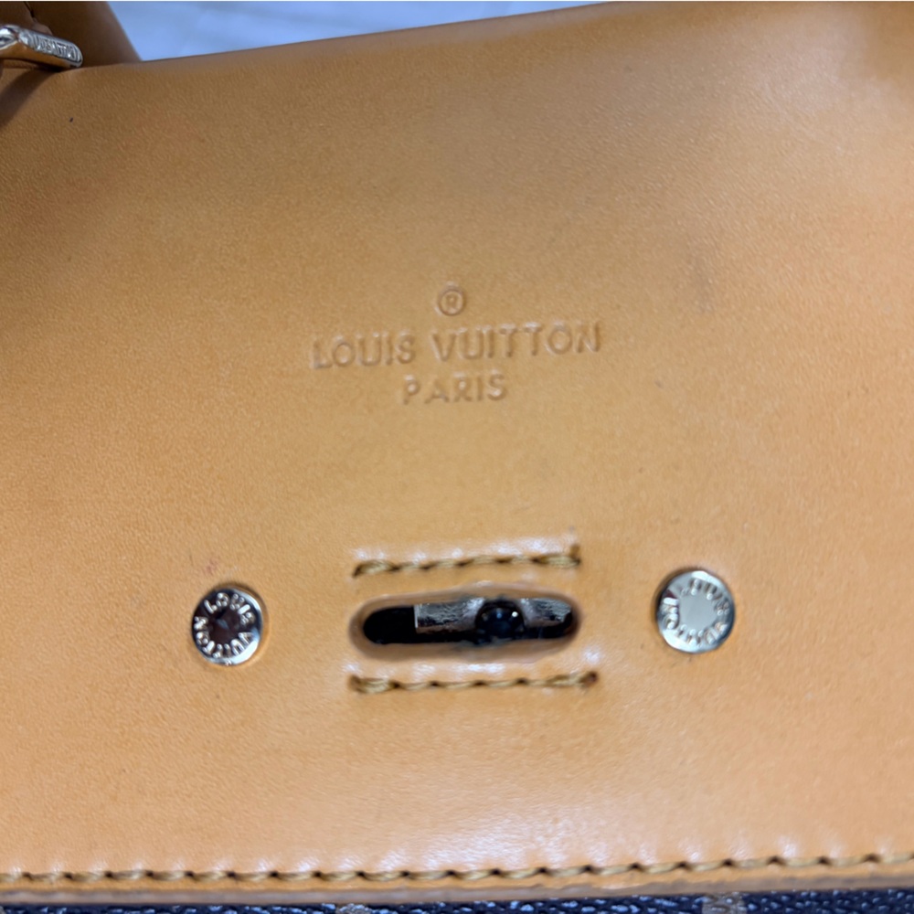 Luxury Venus Brown Monogram Canvas Brea Small Briefcase - Picture 7 of 12
